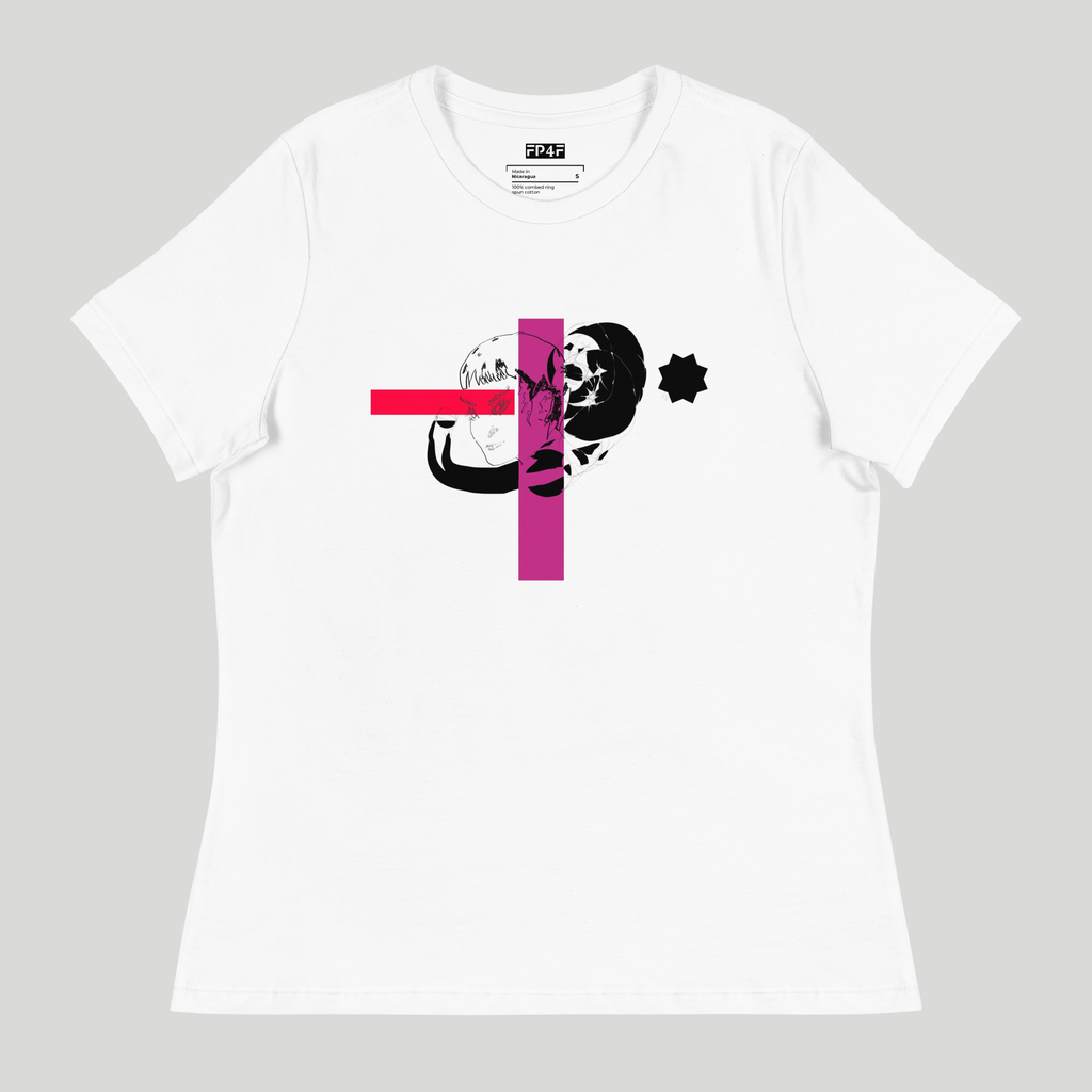Sketch No. 1 Tee – unisex graphic t-shirt with abstract sketch print, back view