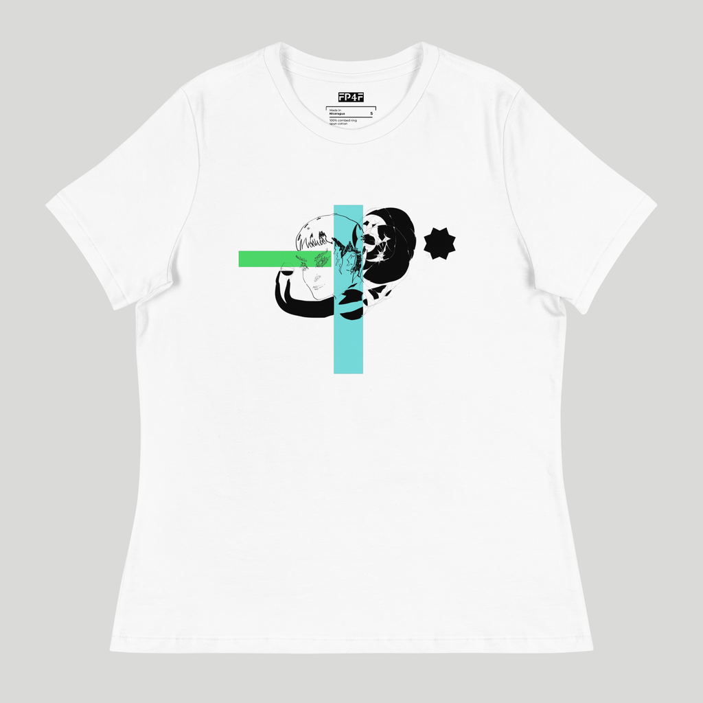 Sketch No. 3 Tee – unisex graphic t-shirt with abstract sketch print, back view