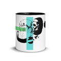 Sketch No. 3 Sip – ceramic mug with abstract sketch print, front view