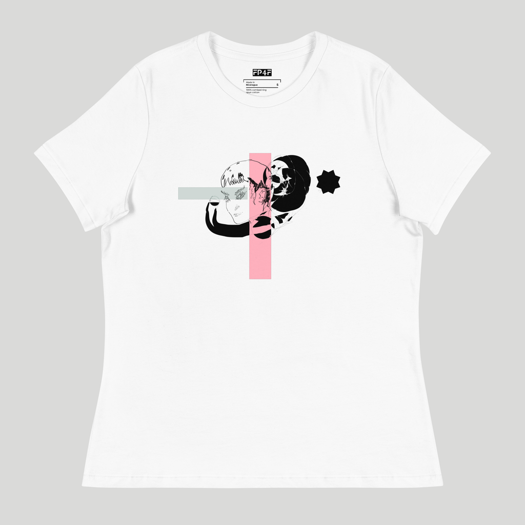 Sketch No. 6 Tee – unisex graphic t-shirt with abstract sketch print, back view
