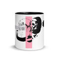 Sketch No. 6 Sip – ceramic mug with abstract sketch print, front view