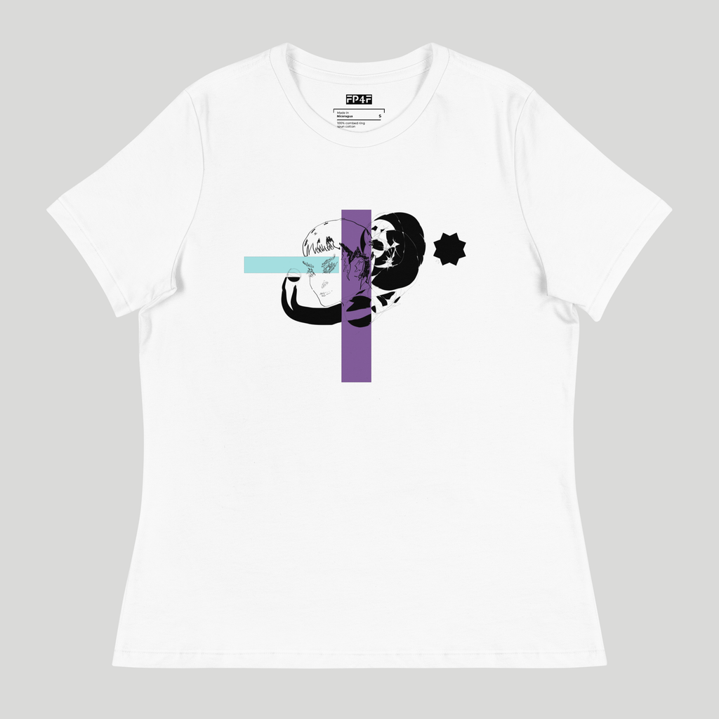 Sketch No. 7 Tee – unisex graphic t-shirt with abstract sketch print, back view