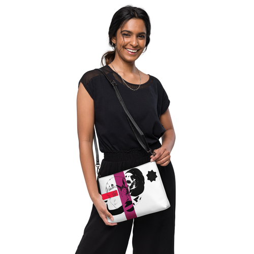 Sketch No. 1 Carry – crossbody bag with abstract sketch design, front view