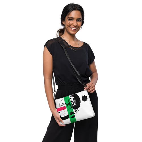 Sketch No. 2 Carry – crossbody bag with abstract sketch design, front view